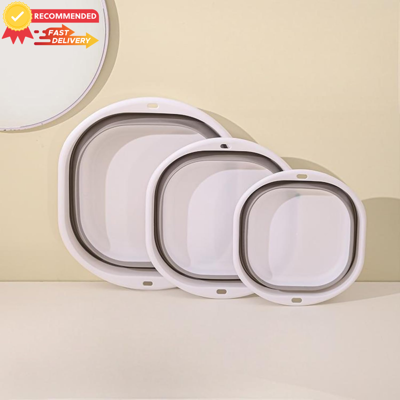 3 Pack Collapsible Wash Basins, Foldable Sinks for Dishes, Camping, Laundry
