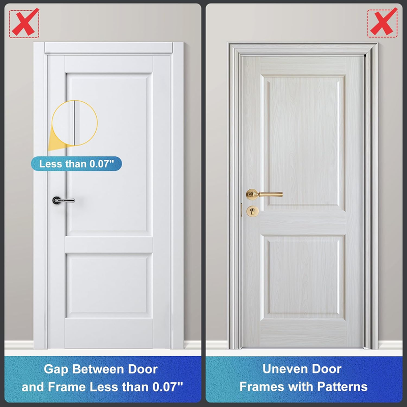Door Reinforcement Lock Withstands 800lbs of Force - Extra Door Lock for Kids Sa