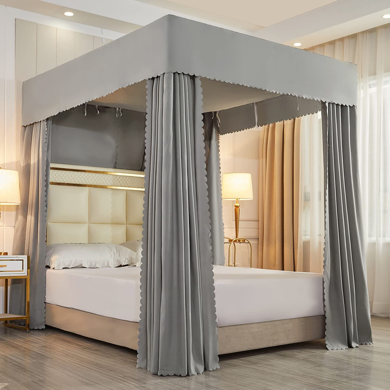 Bed Curtains Mosquito Net Solid Four Corner Post