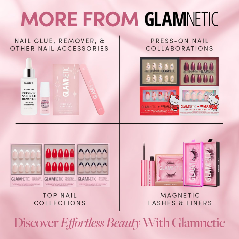 Press On Nails - Goal Digger | Glossy, Semi-Transparent, Short Round Nails, Reus