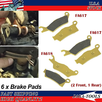 Front & Rear Brake Pads For Can-Am Outlander 450 500 570 650 850 1000