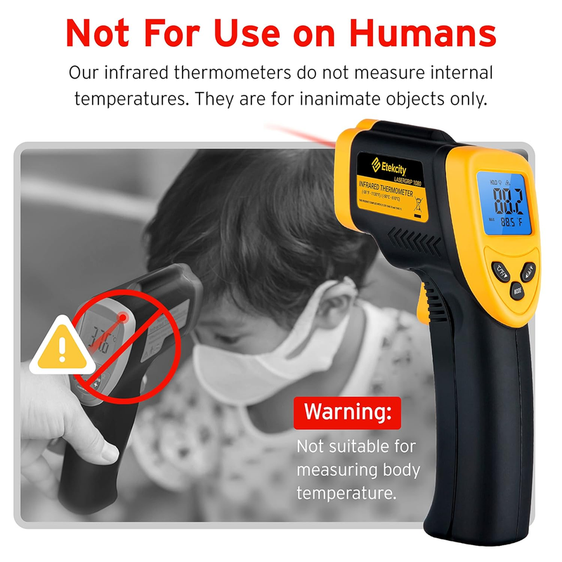 Lasergrip 1080 Laser Thermometer Digital Infrared Thermometer Temperature Gun fo