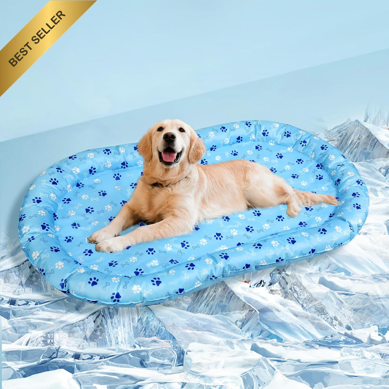 Pet Dog Cooling Mat, Gel Non-Toxic Cool Bed for Dogs Cats XL, Self-Cool Sleeping