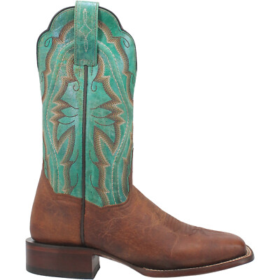 Pre-owned Dan Post Womens Babs Brown Leather Cowboy Boots