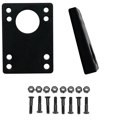 Longboard Angled Wedge Rubber Riser Pads 5/16-9/16 (8mm-14mm) with 1.5'' Hardware