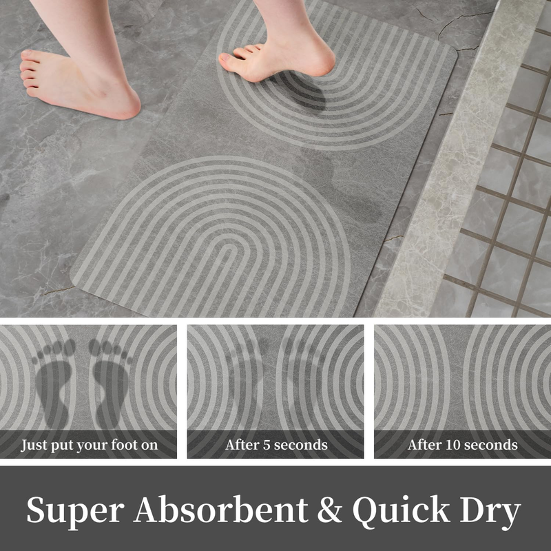 Bath Mat for Bathroom-Bathroom Mat Bathroom Rug Absorbent Quick Dry Shower Mat N