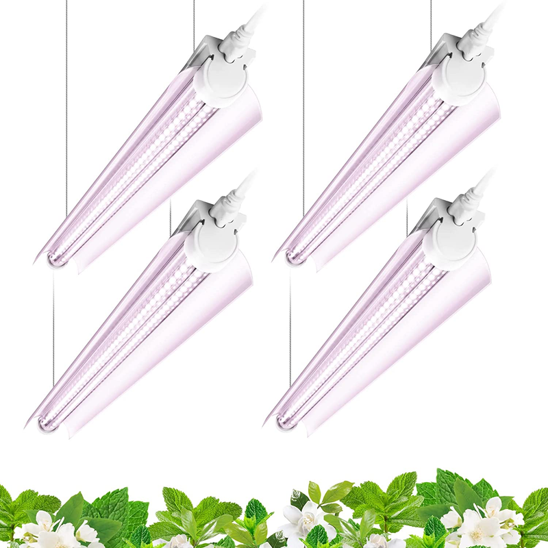 Barrina Grow Light, 96W(4 X 24W, 600W Equivalent), 2Ft T8, Super Bright, Full Sp