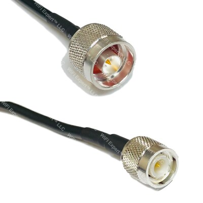 RFC240 Silver N MALE to TNC MALE Coax RF Cable USA Lot