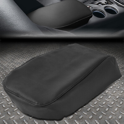 ДЛЯ 13-18 TOYOTA AVALON КРЫШКА ПОДЛОКОТНИКА ЦЕНТРАЛЬНОЙ КОНСОЛИ ИЗ ИСКУССТВЕННОЙ КОЖИ ЧЕРНОГО ЦВЕТА