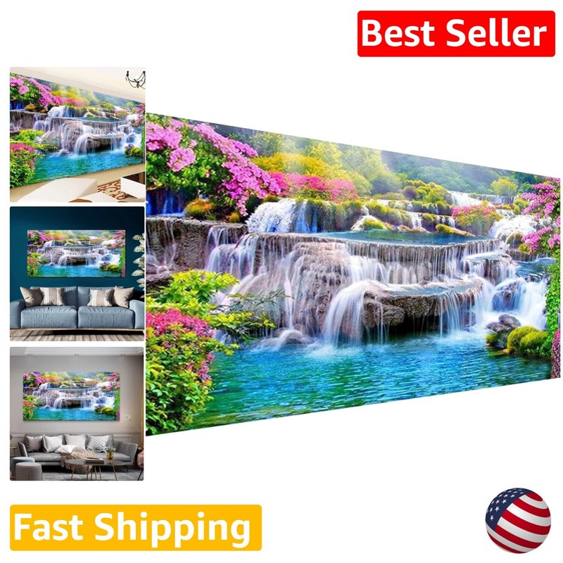 DIY Waterfall Diamond Painting Kit - Meaningful Gift and Stress-Relief