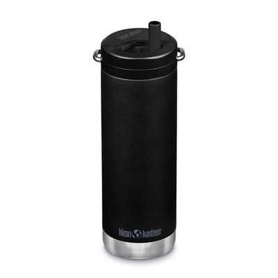 Klean Kanteen Insulated TKWide 16 Ounce Bottle with Twist Cap, Shale Black