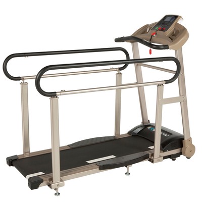 Pre-owned Exerpeutic Tf2000 Recovery Fitness Walking Treadmill With Full Length Hand Rails