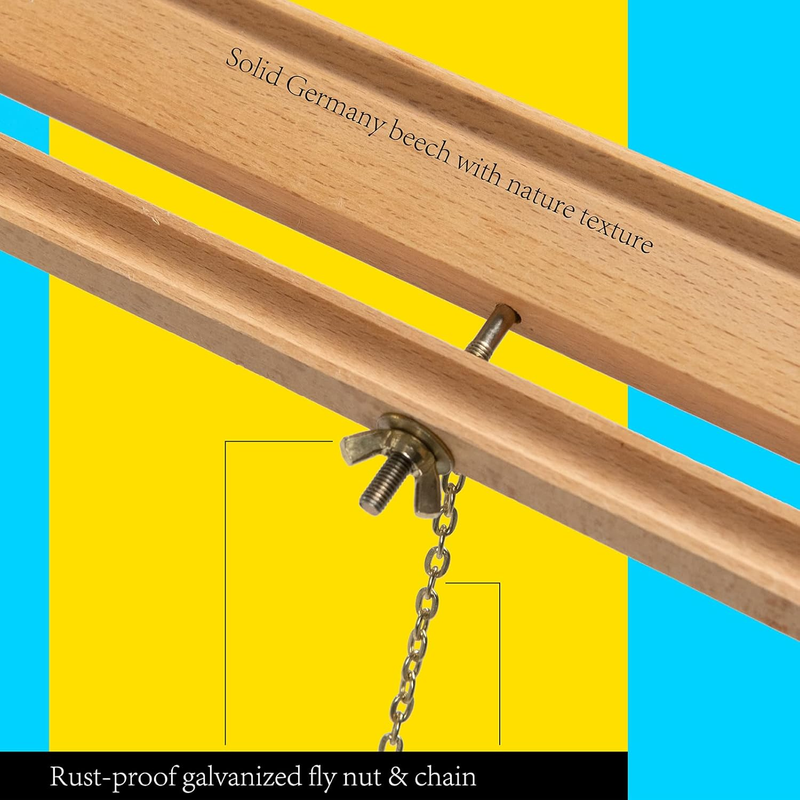 Wood Easel Stand for Display: Wooden Tripod for Poster Board - Wedding Easel Sta