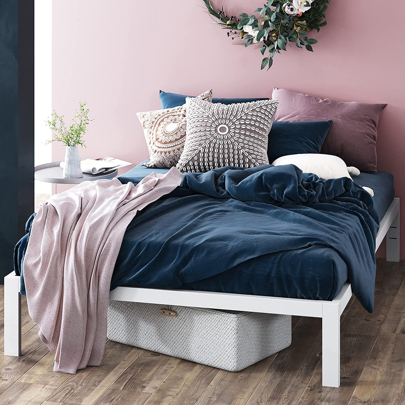 / Wood Slat Support / No Box Spring Needed / Easy A