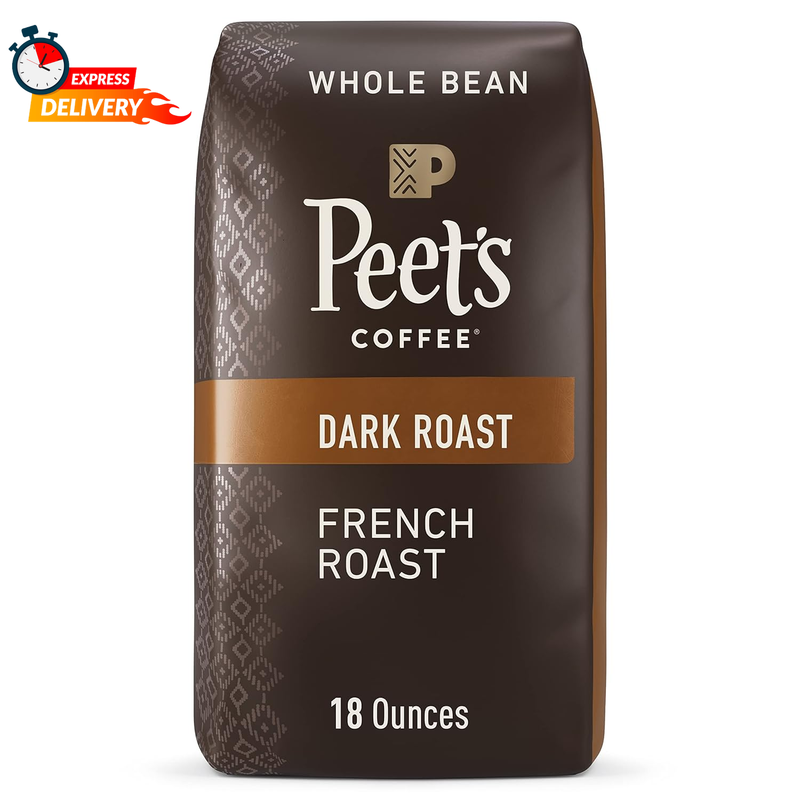 Peet's Coffee, Dark Roast Whole Bean Coffee - French 18 Ounc