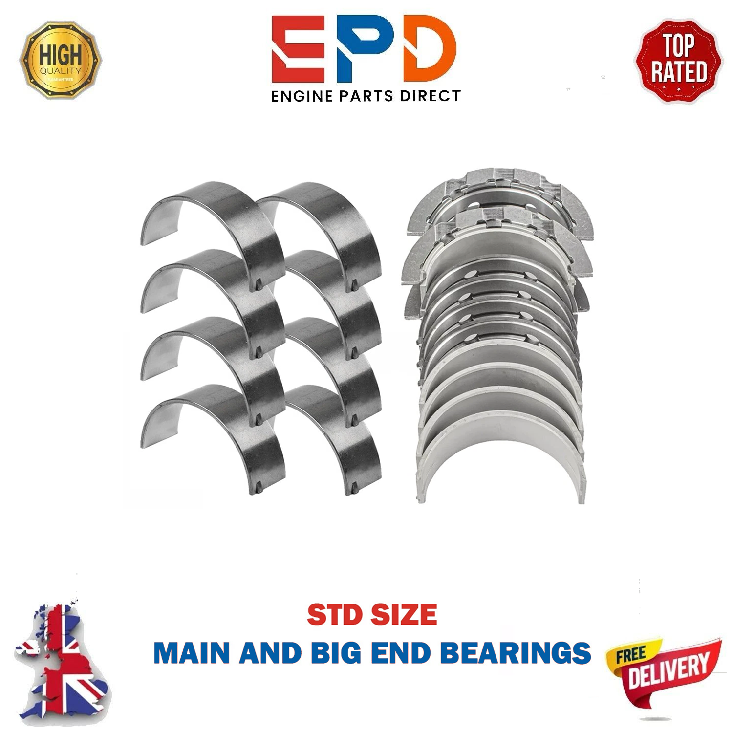 BMW N47 N47D20 X1 X3 X5 SERIES 2.0L DIESEL MAIN & CONROD BEARINGS SET STD NEW!