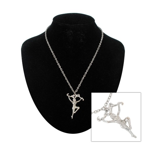 ★ROSEMONT★ SILVER Petit Etoile (Dancing Jewelry) Necklace Silver Tone 18