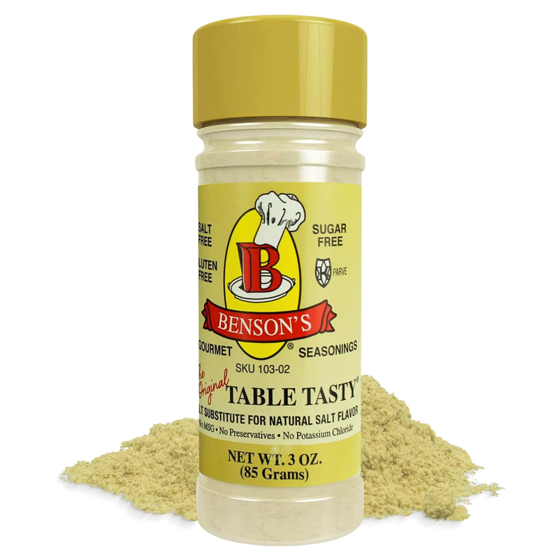 Benson’S - Table Tasty Salt Substitute, Salt-Free Gourmet Popcorn Seasoning, No