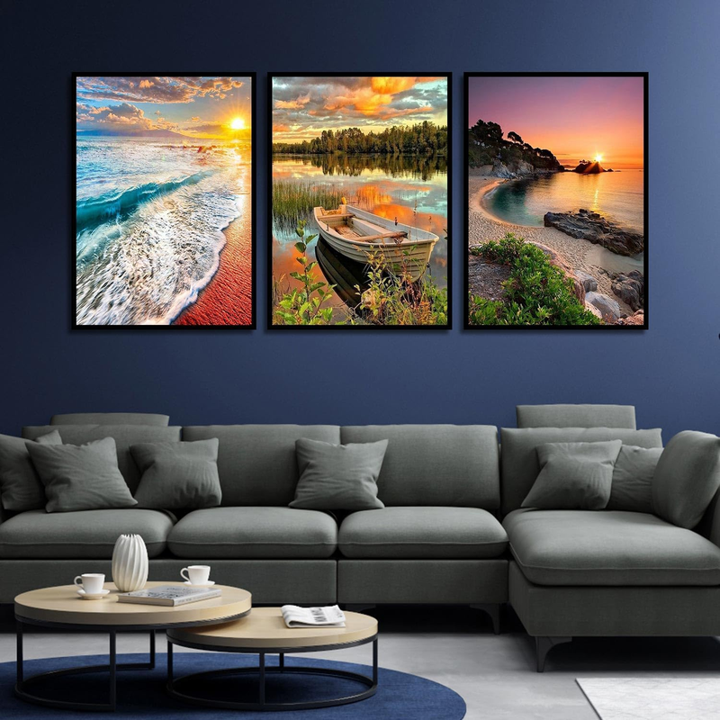 9 Pack Landscape Diamond Painting Kits for Adults-Scenery Diamond Art Kits for A