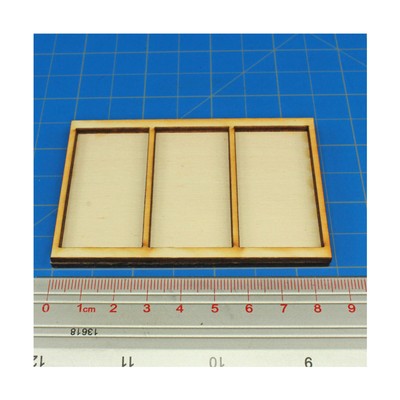 Litko Movement Tra  Formation Tray - 3x1 Formation, 25x50mm Rectangular Ba New