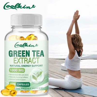 Grüntee-Extrakt 1000mg – Gewichtsverlust,Fettverbrenner,Stoffwechselankurbelung