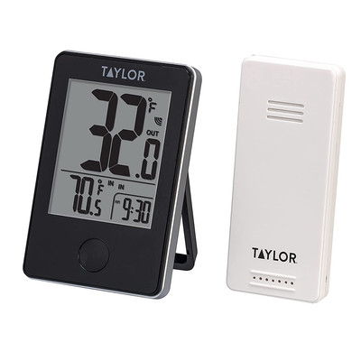 Taylor Wireless Digital Indoor Outdoor Thermometer, Easy to Read Numbers
