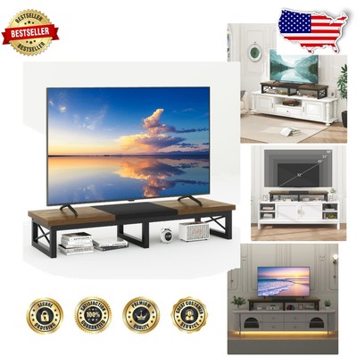 Multi-Functional TV Riser Stand for 32-60'' TVs - Ample Storage & Steel Legs