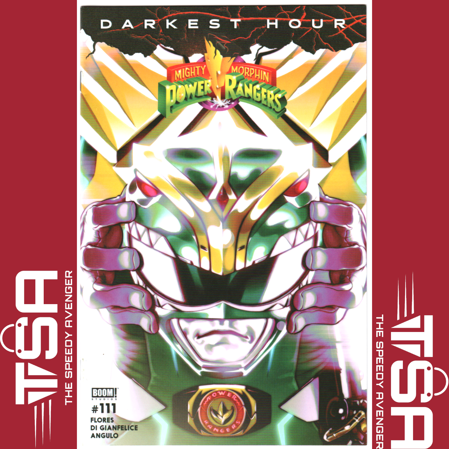 MIGHTY MORPHIN POWER RANGERS #111 Goni Montes Helmet Variant 2023 BOOM! Studios