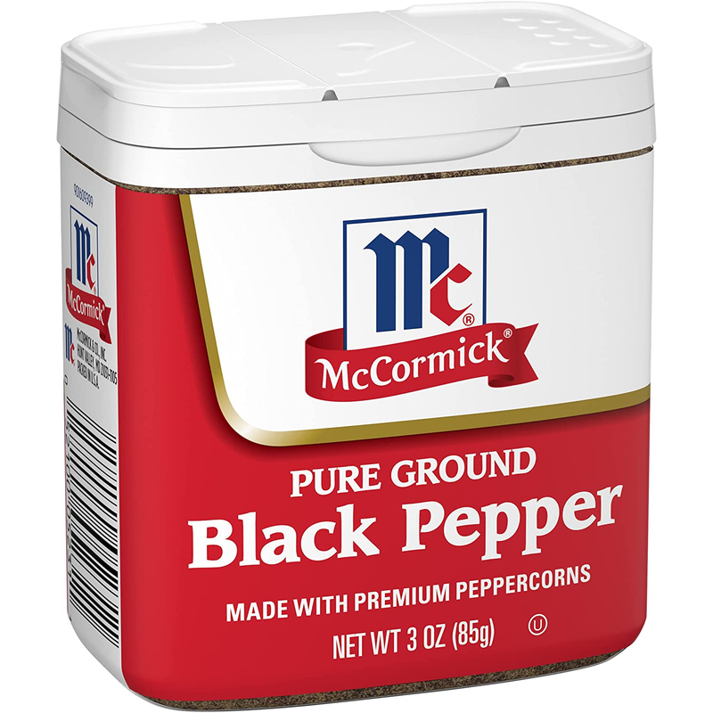 McCormick Pure Ground Black Pepper 3 Oz-USA
