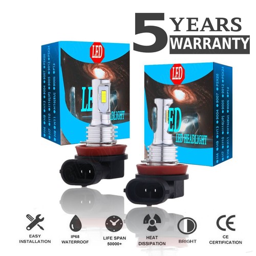 Brightest H11/H8/H9 CSP LED Headlight Kit Hi Low Beam Light