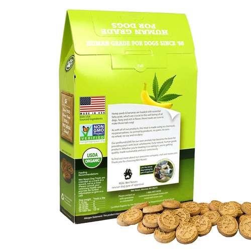 Wet Noses All Natural Dog Treats, Made in USA, 100% USDA Certified Organic, 14 &