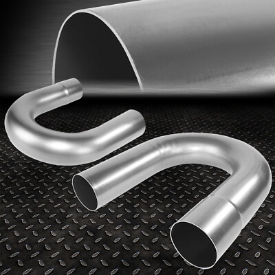 2шт 2,5-дюймовая изготовленная на заказ 180-градусная оправка из мягкой стали с U-образным изгибом выхлопной трубы