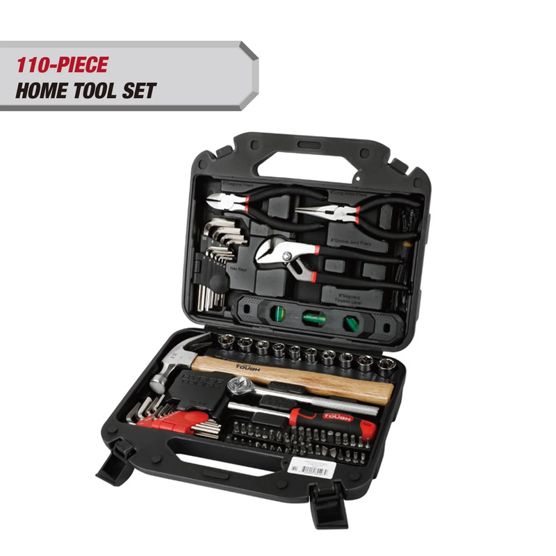 110-Piece Home Project Tool Set with Storage Case