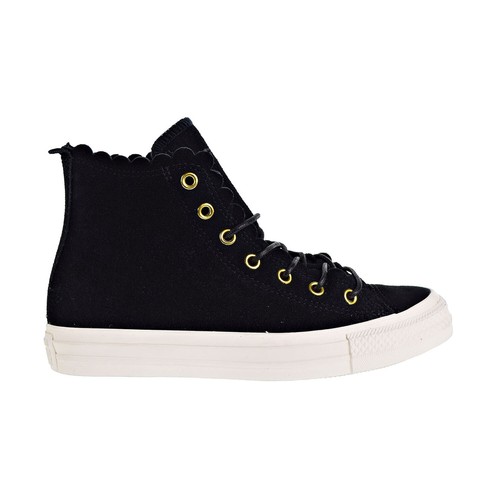 Женские туфли Converse Chuck Taylor All Star Hi Frilly Thrills черные 563422C