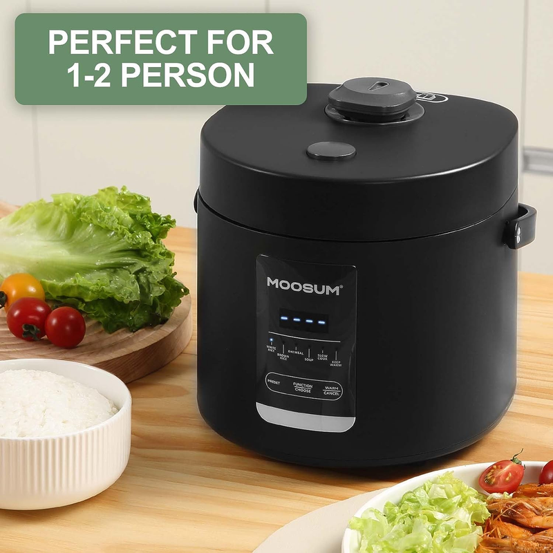 Multi Mini Rice Cooker 2-Cups Uncooked (1.2L), Portable Small Japanese Travel Ri
