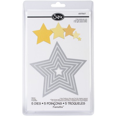 Sizzix Framelits Dies 5/Pkg. Free Shipping