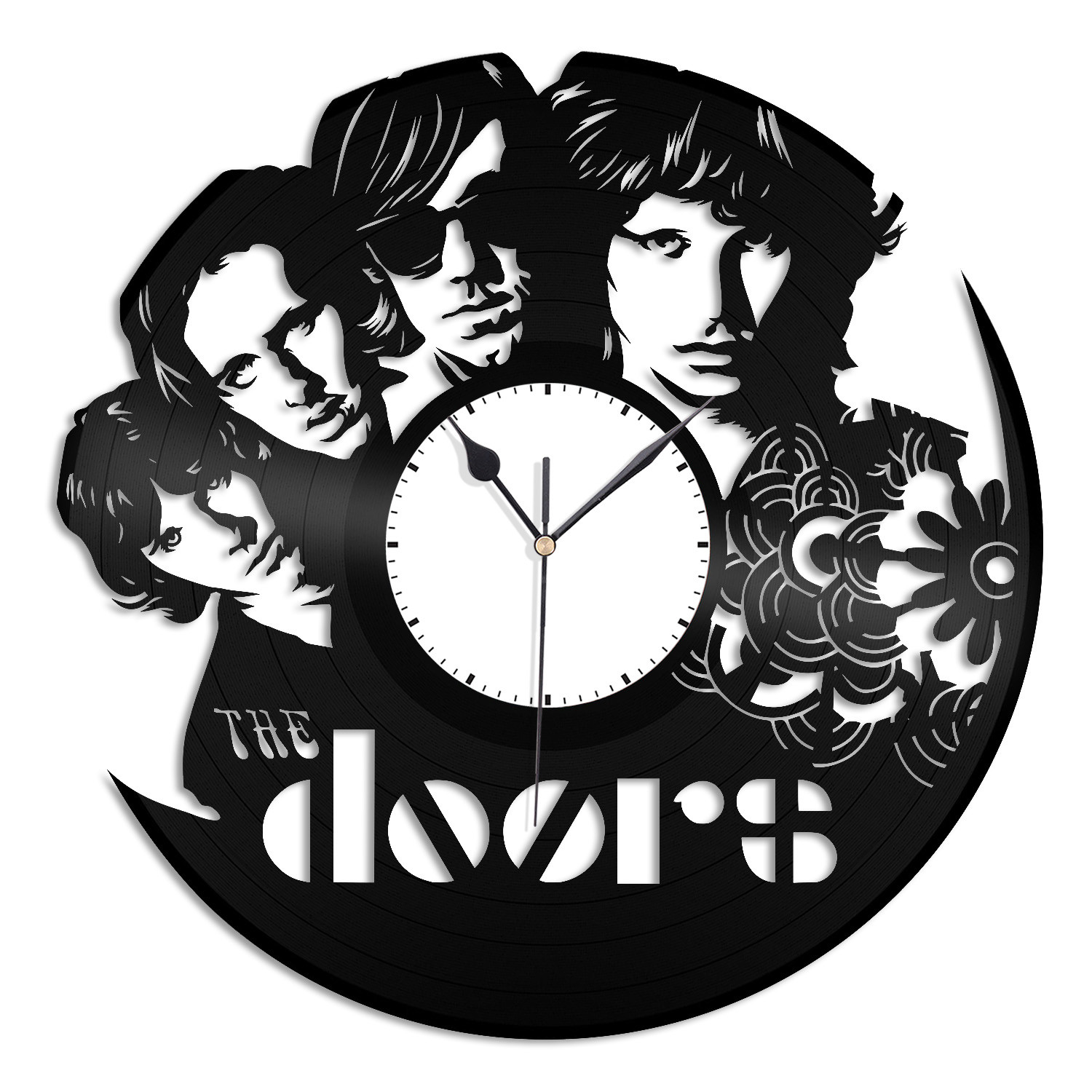 Details About The Doors Vinyl Wall Clock Music Record Musicians The Doors Home Room Decoration