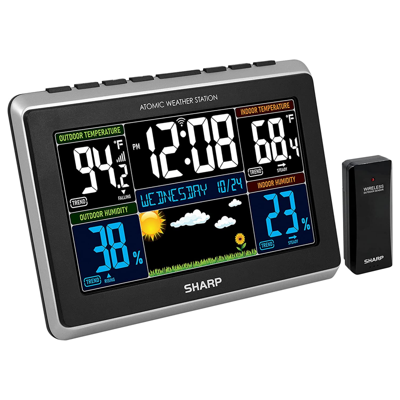 With Easy To Read Color Display - Wireless Indoor Outdoor