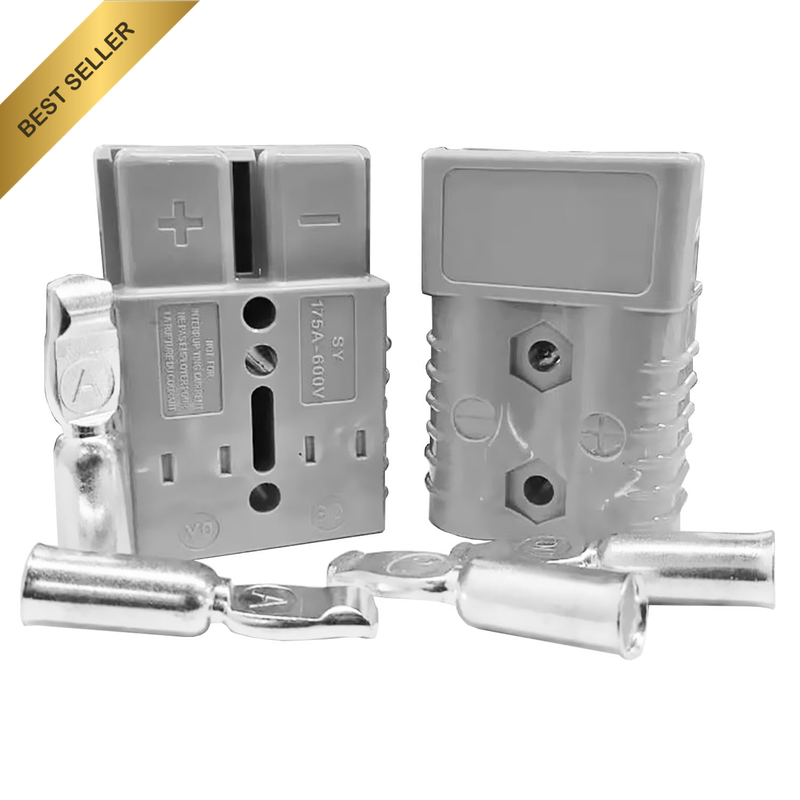 175A Anderson Style Connector (2 Pack), 12-36V Battery Quick Disconnect Plug wit