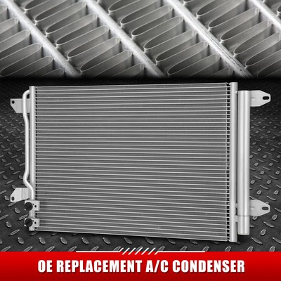 Для 09-19 VW Beetle Jetta Заводской алюминиевый Передний конденсатор кондиционера в сборе