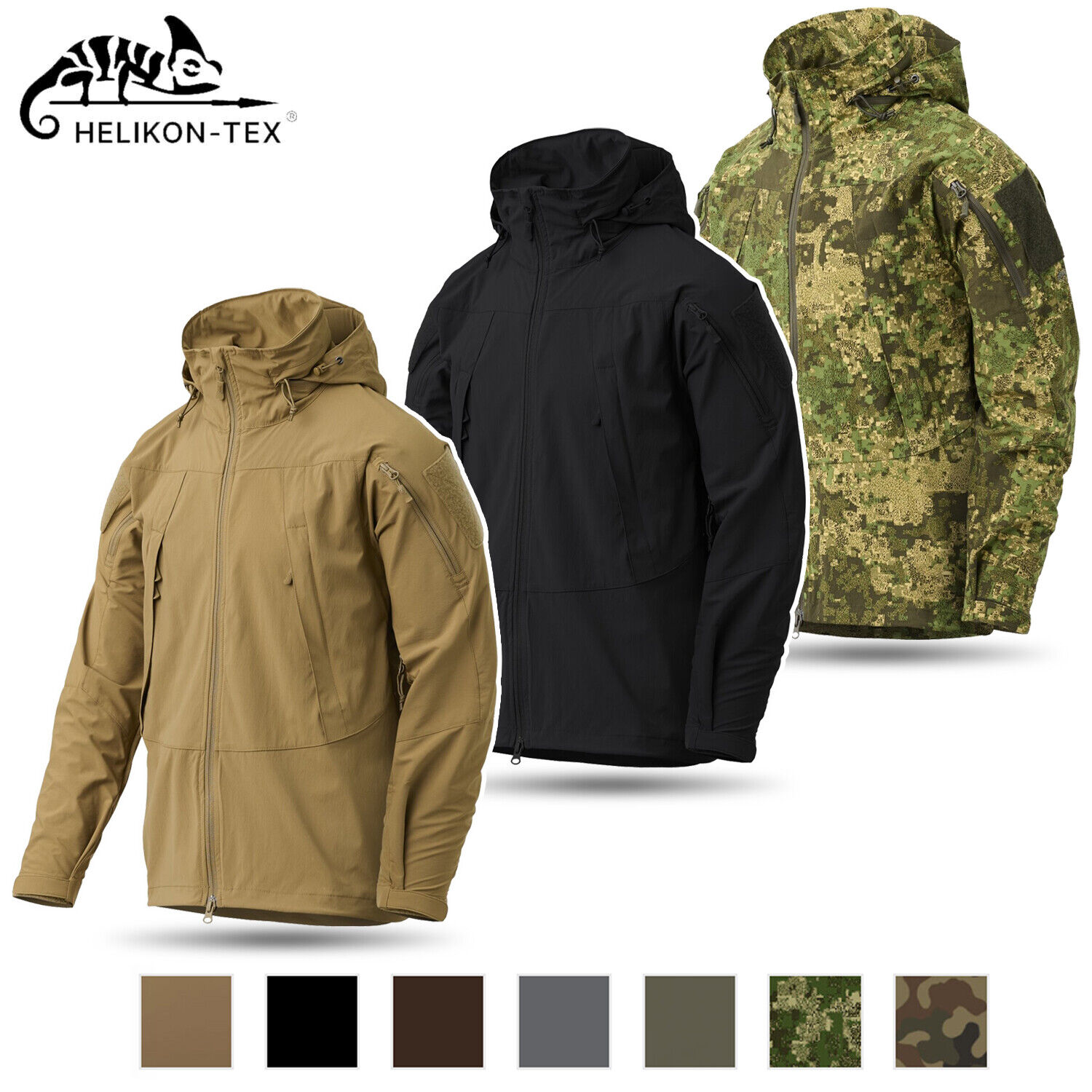 HELIKON TEX Jacket Trooper Mk2 Tactical Hooded Outdoor HELIKON TEX Jacket Trooper Mk2 Tactical Hooded Outdoor
