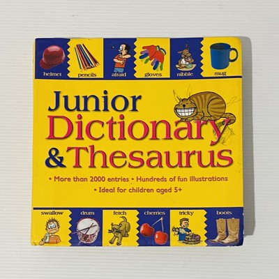 Junior Dictionary and Thesaurus by Cindy Leaney - Fun Illustrations Children 5+.