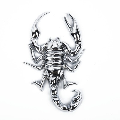 1x 3D Metal Car Sticker Scorpion Decals Car Trunk Body Animals Decal
