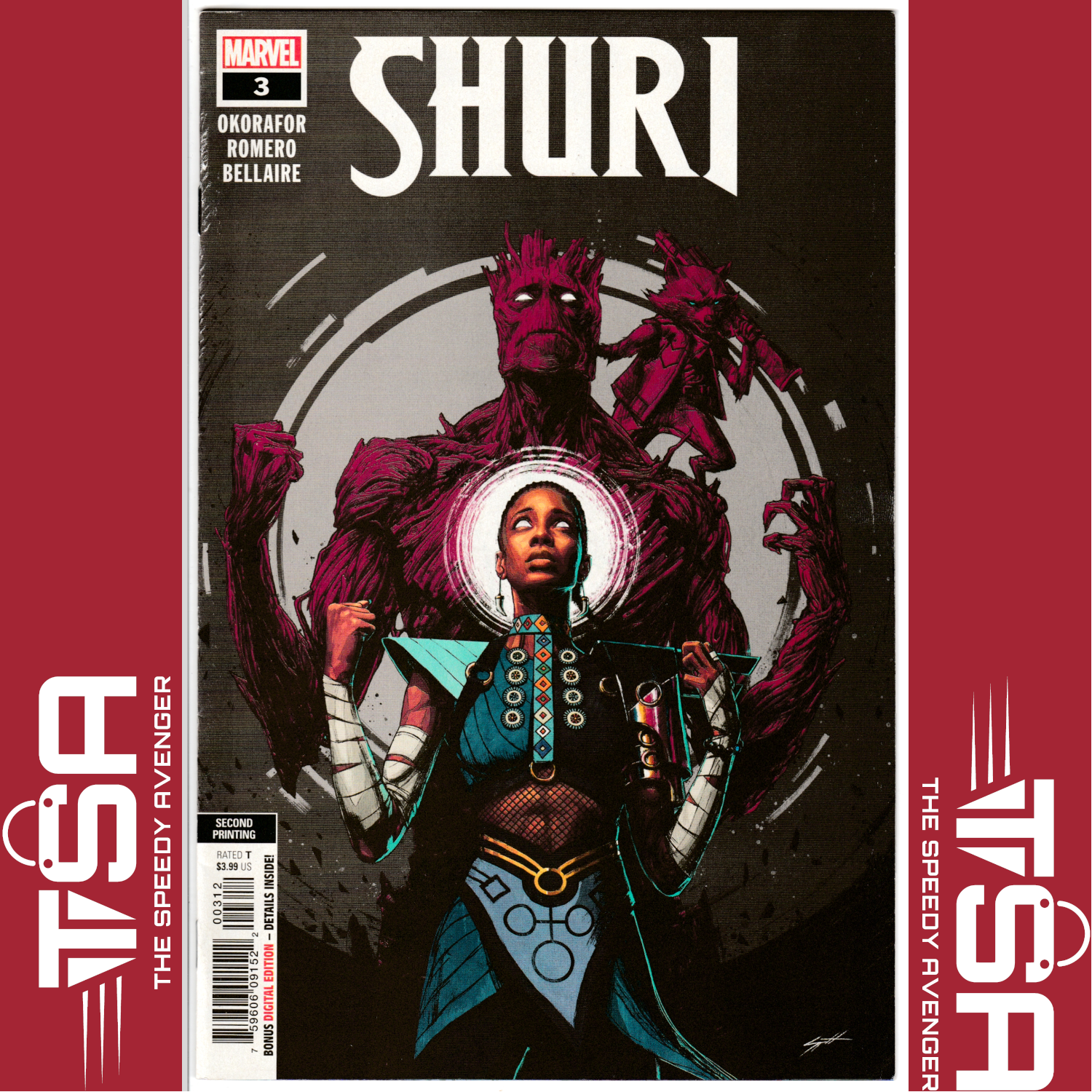 SHURI #3 (Vol 1 2018) 2nd Printing RARE! Sam Spratt Black Panther Wakanda