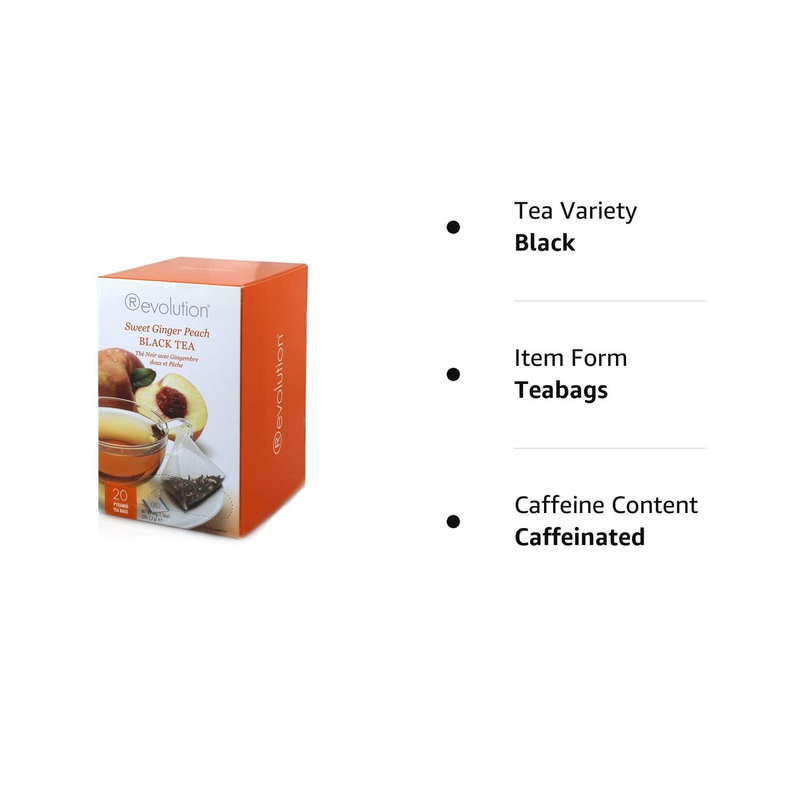 Revtea Peach Tea - Infuser Full Leaf - Sweet Ginger Black Tea