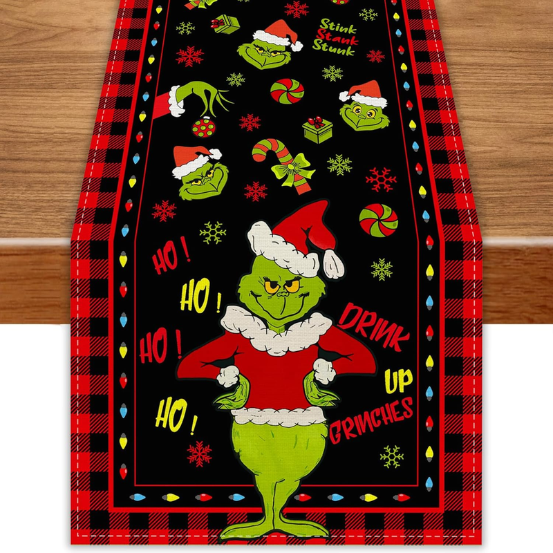 Christmas Table Runner Xmas Winter Holiday Decorations for Home