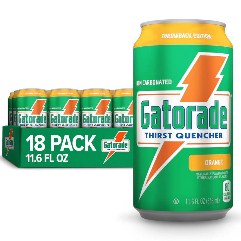 Gatorade Orange 18-Pack Cans - Superior Hydration and Refreshment