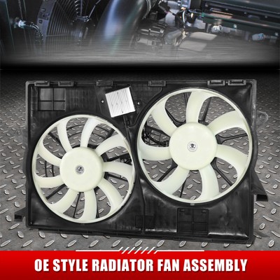 Для 14-22 Jeep Cherokee OE Style Сверхмощный Двойной вентилятор охлаждения радиатора в сборе