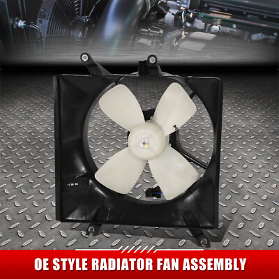 Для 94-97 Ford Aspire OE Style Коричневый Передний одиночный вентилятор радиатора охлаждения в сборе