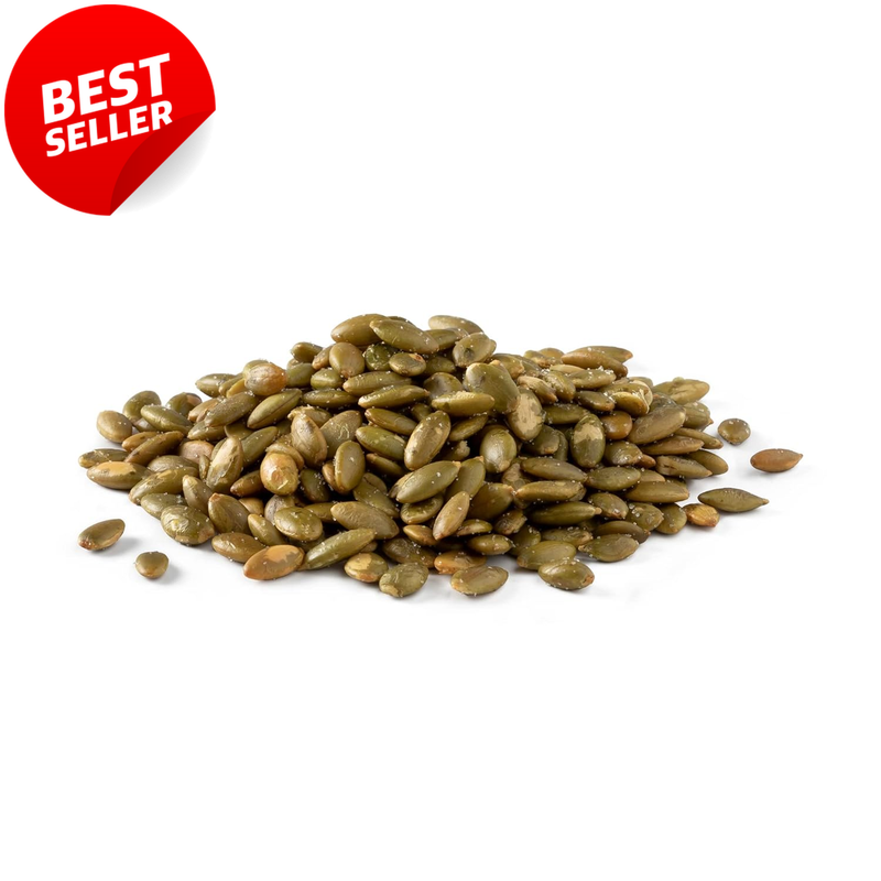 NUTS U.S. Roasted Salted Pepitas 3LB No Shell Pumpkin Seeds Vegan GF - US